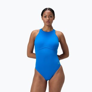 Strój pływacki jednoczęściowy damski Speedo Racer Zip with Built in Swim Bra lagoon blue