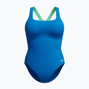 Strój pływacki jednoczęściowy damski Speedo Flex Band with Swim Bra lagoon blue