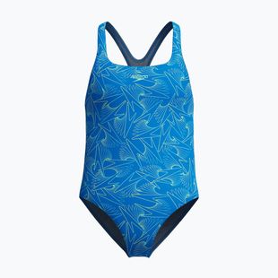 Strój pływacki jednoczęściowy dziecięcy Speedo HyperBoom Allover Medalist lagoon blue/celeste