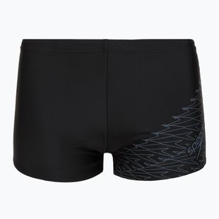 Bokserki pływackie męskie Speedo Medley Logo Aquashort black/lead grey