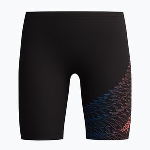 Jammery pływackie dziecięce Speedo Medley Logo anthracite/neon coral