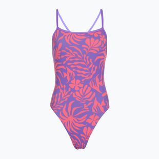 Strój pływacki jednoczęściowy damski Speedo FL Printed Web Back coral cluster/indigo glow