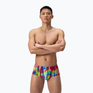 Bokserki pływackie męskie Speedo Printed 13.5 cm Brief prismatic paradise/ruby