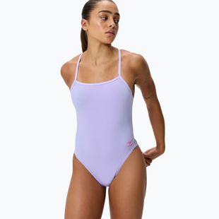 Strój pływacki jednoczęściowy damski Speedo FL Solid V-Back 2.0 bright lavender