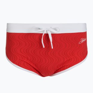 Slipy pływackie męskie Speedo Texture Brief 3.5" high risk red