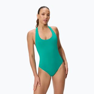 Strój pływacki jednoczęściowy damski Speedo Solid Scoop Neck peacock teal