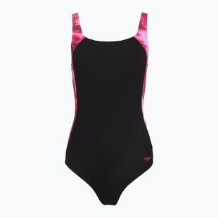 Strój pływacki jednoczęściowy damski Speedo Shaping LunaLustre Printed anthracite/ruby