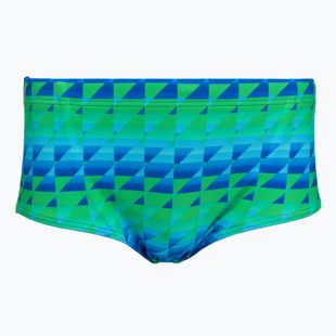 Bokserki pływackie męskie Speedo ML Printed 13.5 cm Brief quilted triangles/lagoon blue