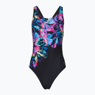 Strój pływacki jednoczęściowy damski Speedo FL Placement Printed Powerback glitchy garden/black