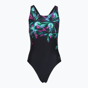 Strój pływacki jednoczęściowy damski Speedo FL Placement Printed Powerback firework burst/black