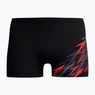 Bokserki kąpielowe męskie Speedo Medley Logo Aquashort anthracite/hrr