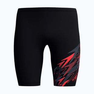 Jammery kąpielowe męskie Speedo Medley Logo Jammer anthracite/hrr