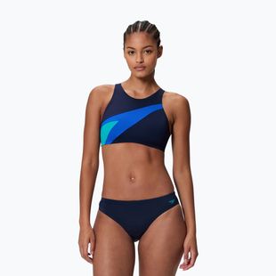 Strój pływacki dwuczęściowy damski Speedo Hyperboom Butterfly Back peacoat/deep sapphire