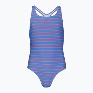 Strój kąpielowy jednoczęściowy dziecięcy Speedo Stripe Print Medalist periwinkle blue