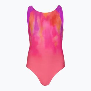 Strój pływacki jednoczęściowy dziecięcy Speedo Print Pulseback pink/neon violet