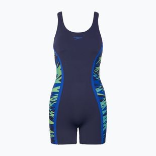 Strój pływacki jednoczęściowy damski Speedo Hyperboom Splice Muscleback Legsuit peacoat/sapphire