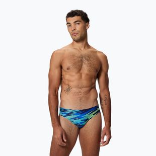 Slipy pływackie męskie Speedo Hyperboom Print Brief 2.5" peacoat/deep sapphire
