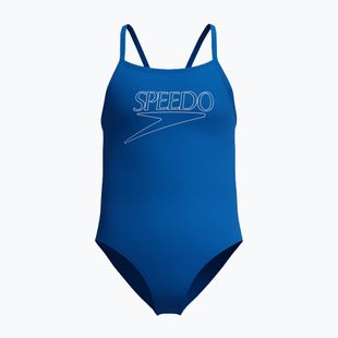 Strój pływacki jednoczęściowy dziecięcy Speedo Endurance+ Logo Thinstrap turkish sea