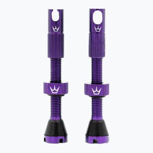 Zestaw wentyli presta Peaty's X Chris King MK2 Tubeless Valves 42 mm violet