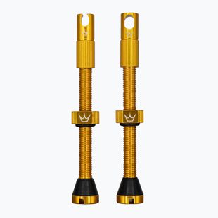 Zestaw wentyli presta Peaty's X Chris King MK2 Tubeless Valves 60 mm gold