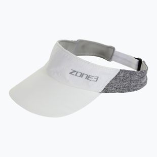 Daszek do biegania ZONE3 Lightweight Race Visor white/charcoal marl/relective silver
