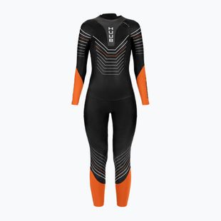 Pianka triathlonowa damska HUUB Araya 2:4 mm black/orange