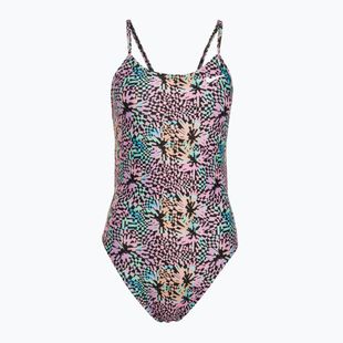 Strój pływacki jednoczęściowy damski Nike Hydrastrong Multi Print pink bloom