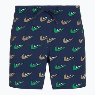 Szorty kąpielowe męskie Nike Multi Print 5" Volley midnight navy