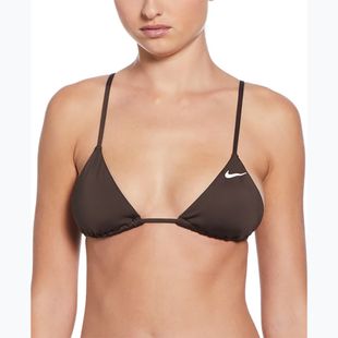Góra od stroju pływackiego Nike Essential Triangle Bikini baroque brown
