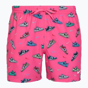 Szorty kąpielowe męskie Nike Multi Print 5" Volley pinksicle