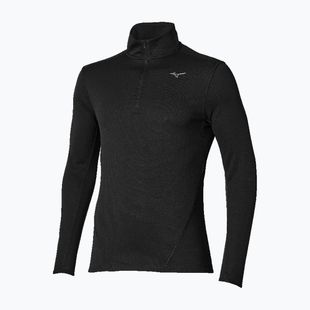 Longsleeve do biegania męski Mizuno Tech Thermal Charge Breath Thermo Half Zip Long Sleeve Tee black