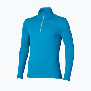 Longsleeve do biegania męski Mizuno Tech Thermal Charge Breath Thermo Half Zip Long Sleeve Tee blue jewel