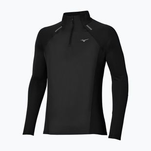 Longsleeve do biegania męski Mizuno Active Dryaeroflow Hybrid Long Sleeve Top Black