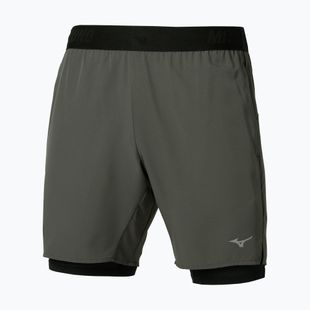 Spodenki do biegania męskie Mizuno Core 7.5 Inches 2In1 forest night