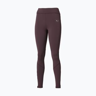 Legginsy do biegania damskie Mizuno Active Warmalite Long Tight raisin