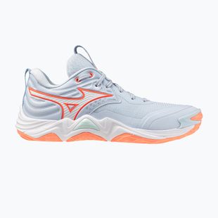 Buty do siatkówki damskie Mizuno Wave Momentum Elite blue finch/white/lava orange