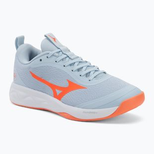 Buty do siatkówki damskie Mizuno Wave Luminous Pro blue finch/lava orange/flamingo coral