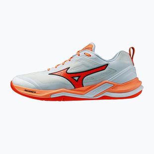 Buty do piłki ręcznej Mizuno Wave Stealth Elite white/lava orange