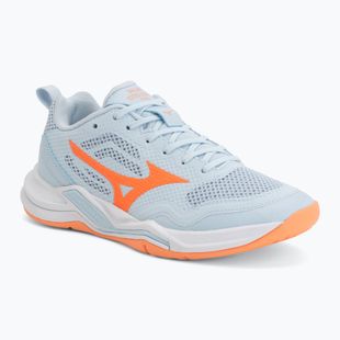 Buty do piłki ręcznej damskie Mizuno Wave Stealth Pro blue finch/lava orange