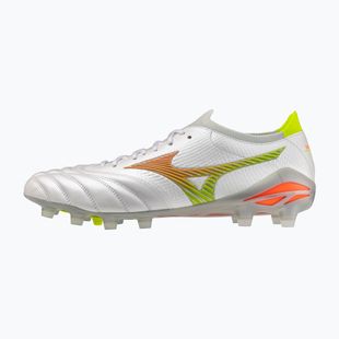 Buty piłkarskie Mizuno Morelia Neo V β Japan FG white/lava orange/evening primrose