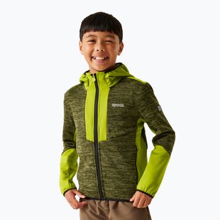 Bluza polarowa dziecięca REGATTA Dissolver X nephrite green/grenoble green/black