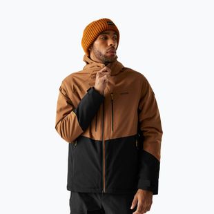 Kurtka przeciwdeszczowa męska REGATTA Highton Stretch Padded nut brown/black