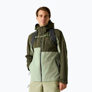 Kurtka przeciwdeszczowa męska REGATTA Waterproof Shell Bosfield light sage/dark khaki