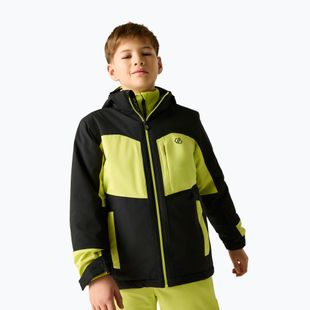 Kurtka narciarska dziecięca Dare 2b Rip It Jacket black/wild lime