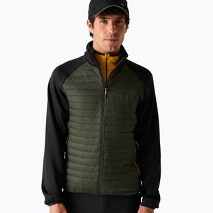 Kurtka hybrydowa męska REGATTA Clumber Hybrid dark khaki/black/sunset