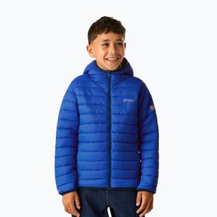 Kurtka puchowa dziecięca REGATTA Hooded Marizion olympian blue/aviator blue
