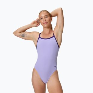 Strój pływacki jednoczęściowy damski Speedo Solid Turnback bright lavender