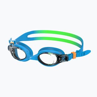Okulary do pływania dziecięce Speedo Skoogles azure blue/fluro green/fluro orange/clear