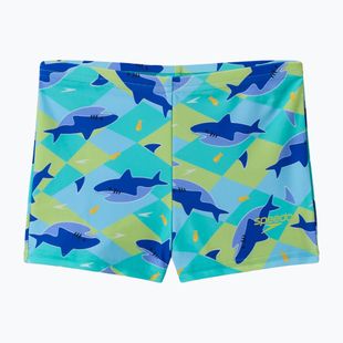 Bokserki kąpielowe chłopięce Speedo Print Aquashort deep sapphire