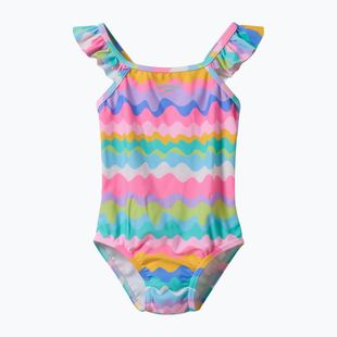 Strój kąpielowy jednoczęściowy dziecięcy Speedo Ruffle citrus green